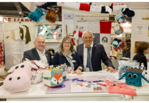 CMA France-Salon Made in France- Joseph Calvi président CMA Occitanie et Robert Bassols président de la CMA66
avec Charles & Célestine