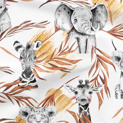 Tissus savanne terracotta utilisé pour la confection des tapis d'éveil ou de Gaston le dragon - sur mesure