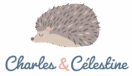 logo de la marque charles et Célestine avec petit hérisson